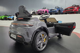 Elektrisk børnebil Porsche Taycan 1-personers 12 volt grå