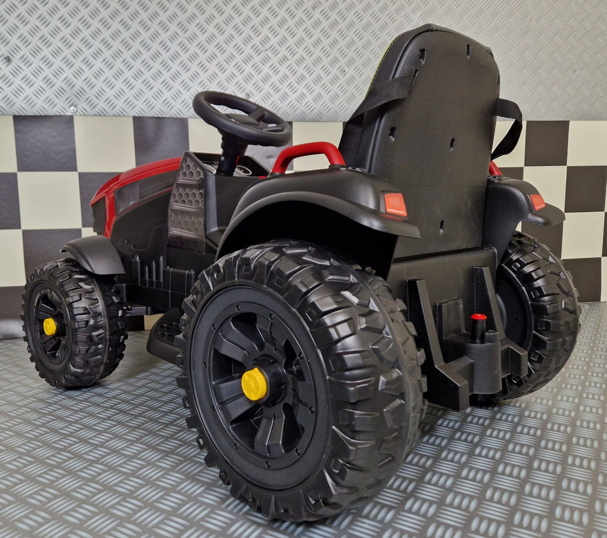 Elektrisk børnetraktor Farmer 12 volt rød m. fjernbetjening