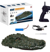 Fjernstyret krokodille-båd - skræm livet af din familie!