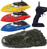 Fjernstyret krokodille-båd - skræm livet af din familie!