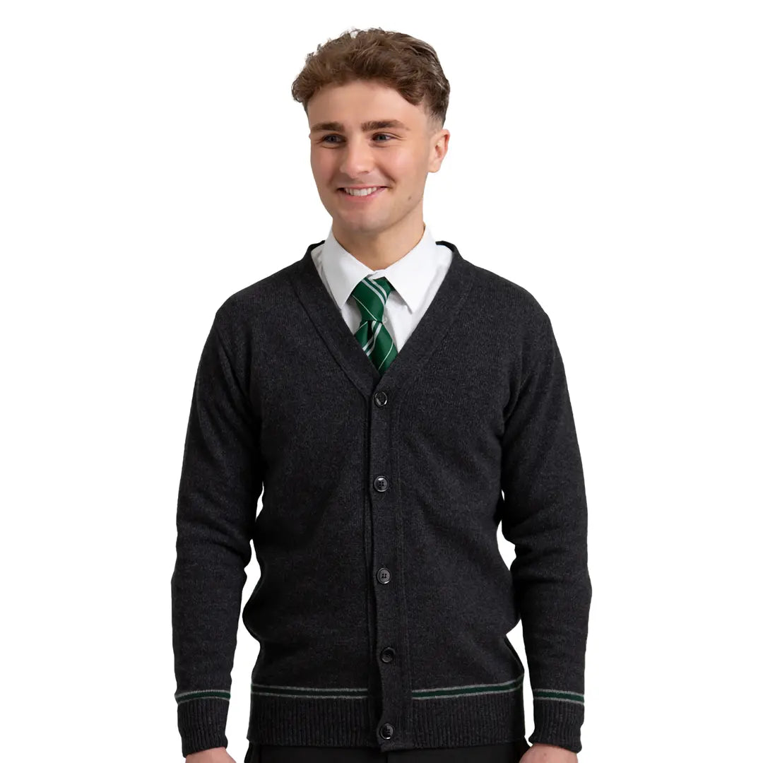 Slytherin V-Neck Cardigan - Harry Potter