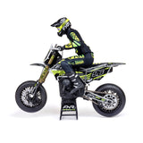 Promoto-SM 1/4 Super Moto Motorcycle, FXR, White: RTR Basic