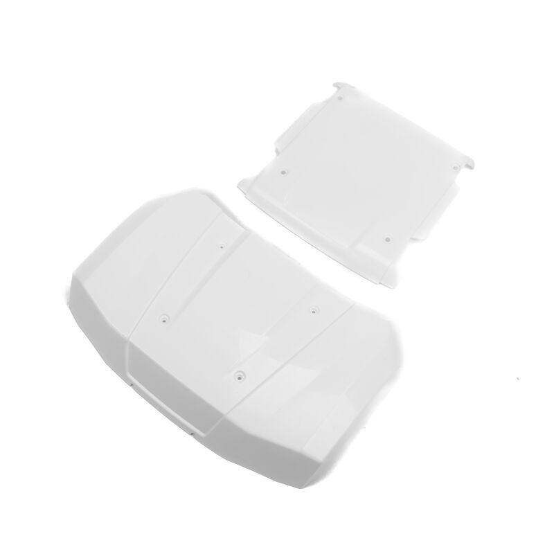Losi Body Panel Hood and Roof White: 5IVE-T 3.0