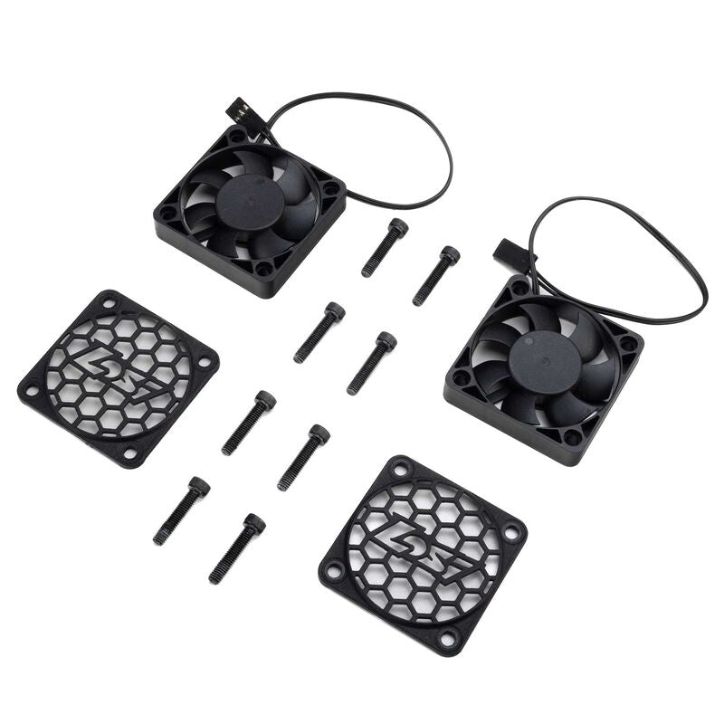 Replacement Cooling Fan 50mm with Losi Fan Cover (2): 5IVE-TE