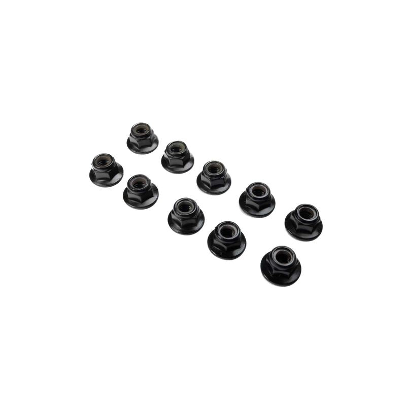 Losi Flanged Nylock Nut M5 STL (10)