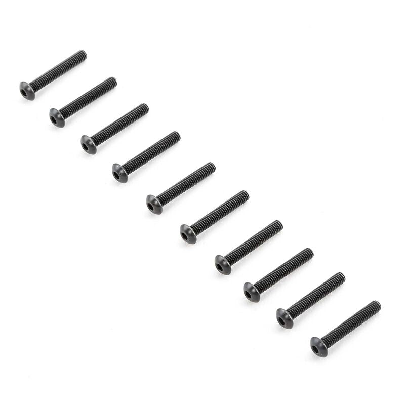 Losi Button Head Screws M4 x 25mm STL (10)