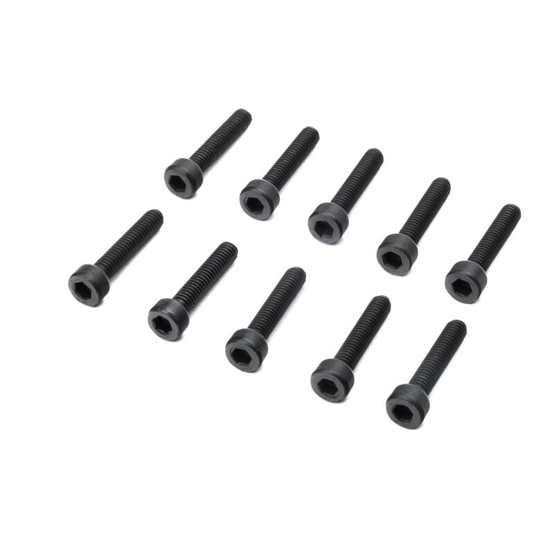Losi Cap Head Screws M4 x 20mm STL (10)