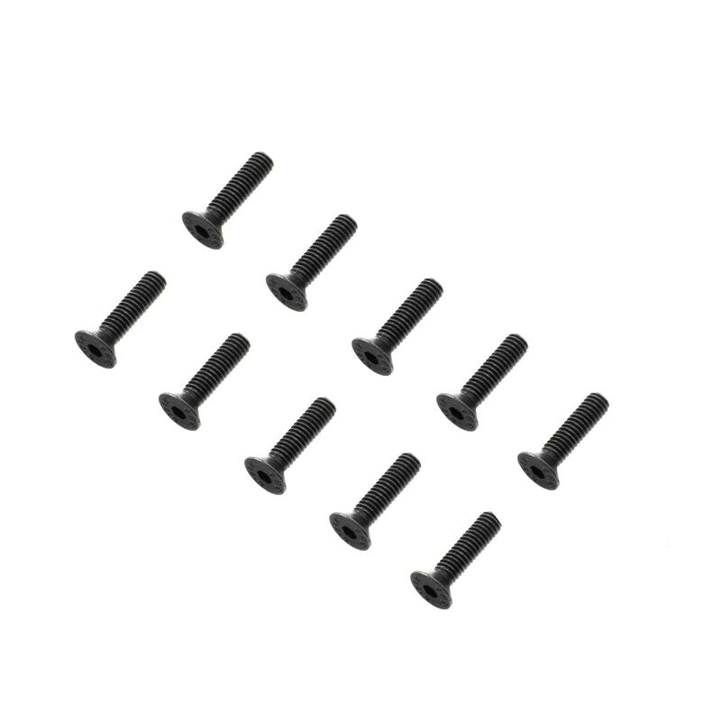 Losi Flat Head Screws M4 x 16mm STL (10)