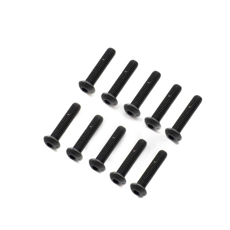 Losi Button Head Screws M5 x 25mm STL (10)