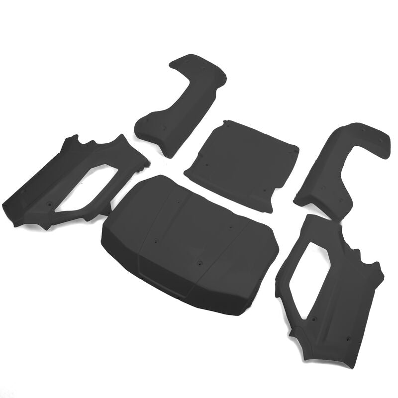 Losi Body Set Complete Black: 5IVE-T 3.0