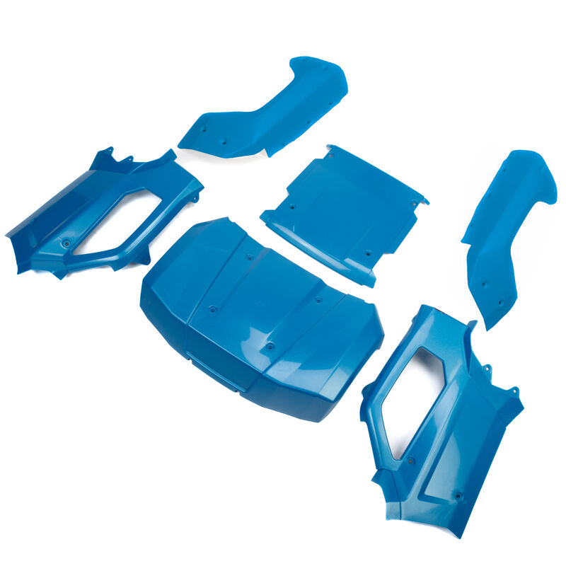Losi Body Set Complete Metallic Blue: 5IVE-T 3.0