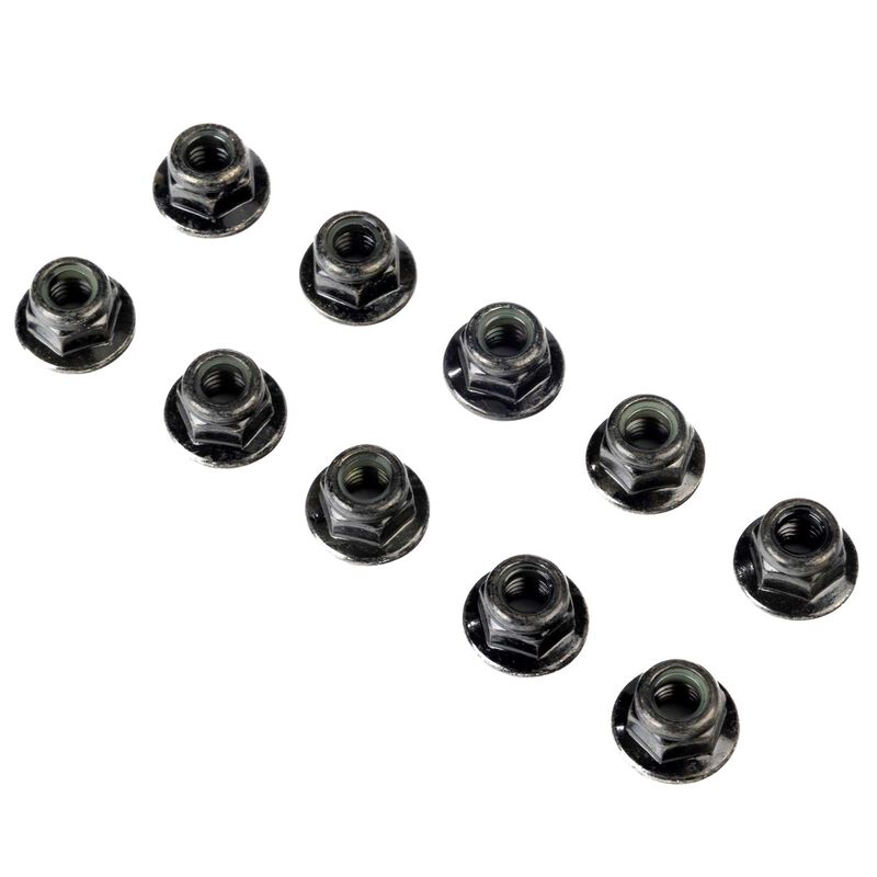 Losi Flanged Nylock Nut M6 STL (10)