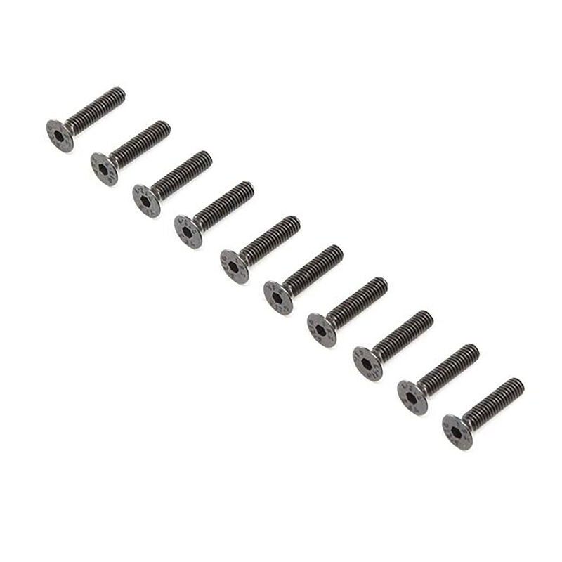 Losi Flat Head Screws M4 x 20mm STL (10)