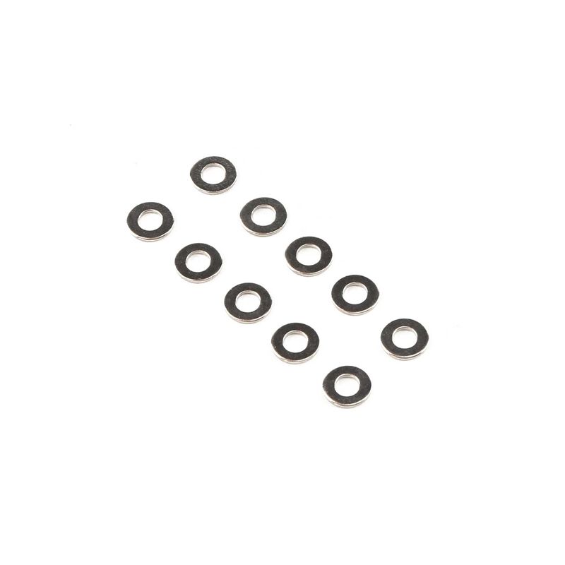 Losi Washer 4.3mm x 9mm x 0.8mm Steel (10)