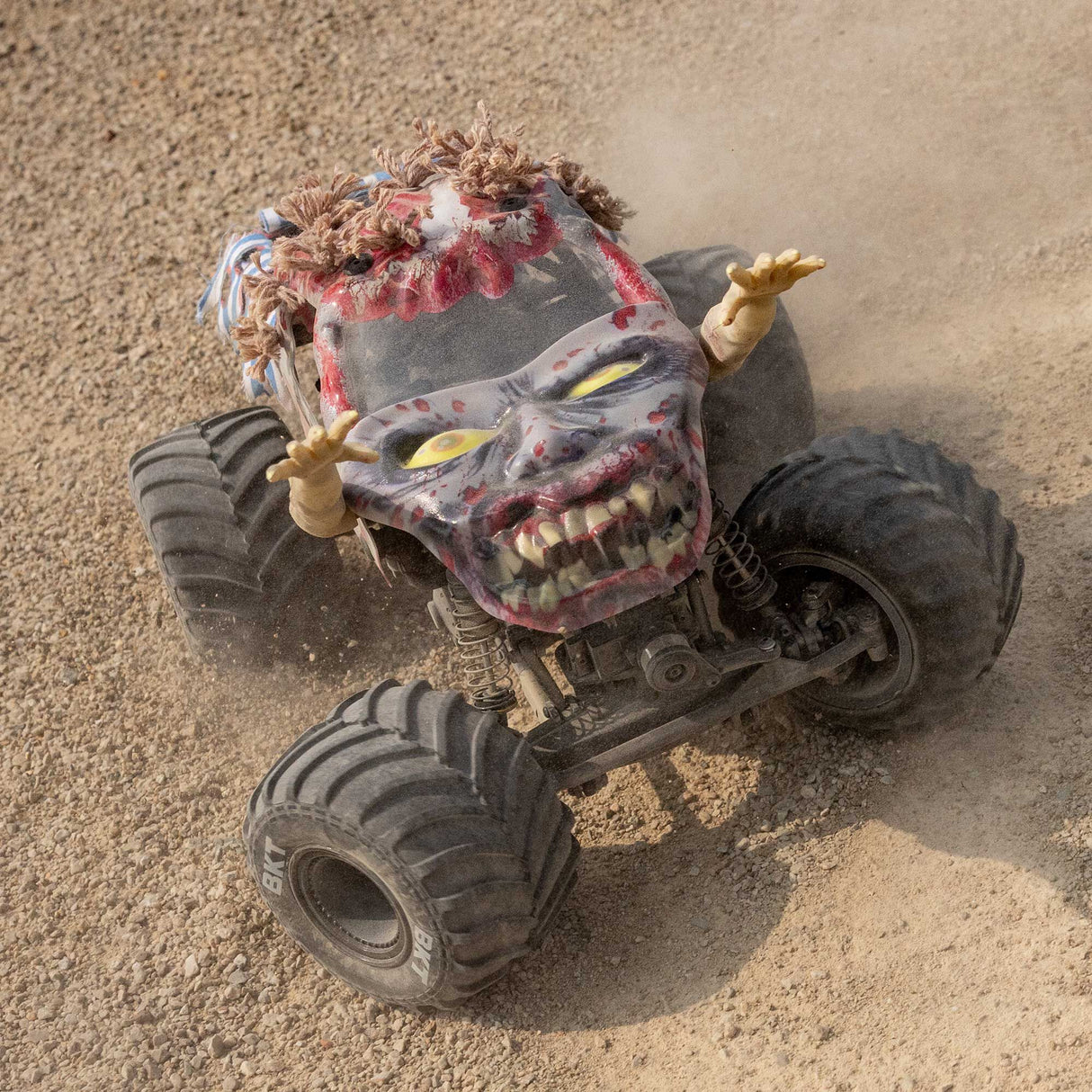 1/18 Mini LMT Zombie 2S 4X4 RTR Brushed Monster Truck (Battery & Charger Included), Red