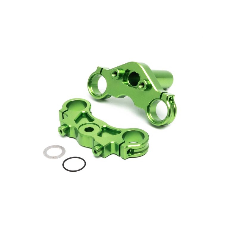 Losi Aluminum Triple Clamp Set Green: PM-MX/SM