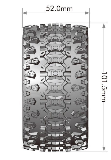 Tires &amp; Wheels ST-UPHILL Mini Maxx/ XRT (0 &amp; 1/2 Offset Hex) (2)