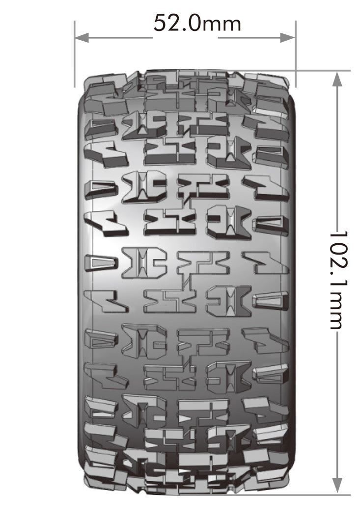 Tires &amp; Wheels ST-PIONEER Mini Maxx/ XRT (0 &amp; 1/2 Offset Hex) (2)