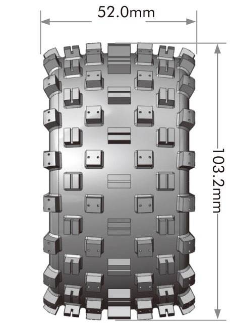 Tires &amp; Wheels ST-ROCK Mini Maxx/ XRT (LÃ¶s 0, 1/2 Offset Hex) (2)