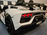 Lamborghini Aventador 2 person 24 volt with drift white
