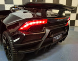 Children's car Lamborghini Huracan 12 volts with remote control metallic black