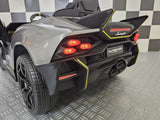 Electric children's car Lamborghini Auténtica 12 volt metallic gray
