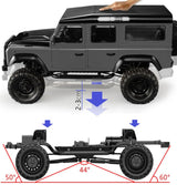 Land Rover Defender D110 4WD - 5-dørs højt detaljeret 1:8 crawler