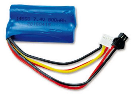 Li-Ion batteri 2S 7,4V 800mAh HBX-stik