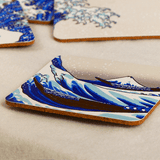 Set of 4 coasters - The Great Wave of Kanagawa
