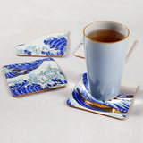 Set of 4 coasters - The Great Wave of Kanagawa