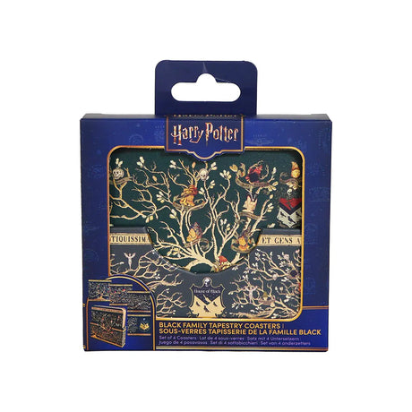 Set of 4 Coasters - Black Family - Harry Potter