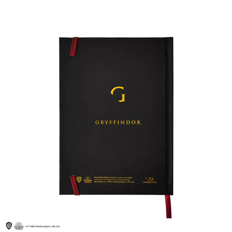Hard cover notebook and bookmark - Gryffindor crest