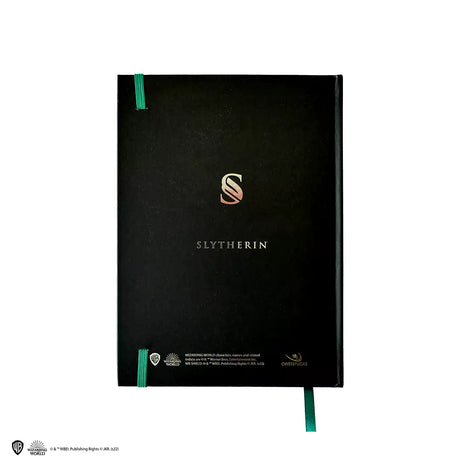 Hard cover notebook and bookmark - Slytherin crest