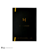 Hard cover notebook and bookmark - Hufflepuff crest