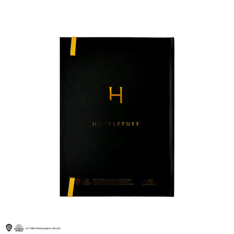 Hard cover notebook and bookmark - Hufflepuff crest