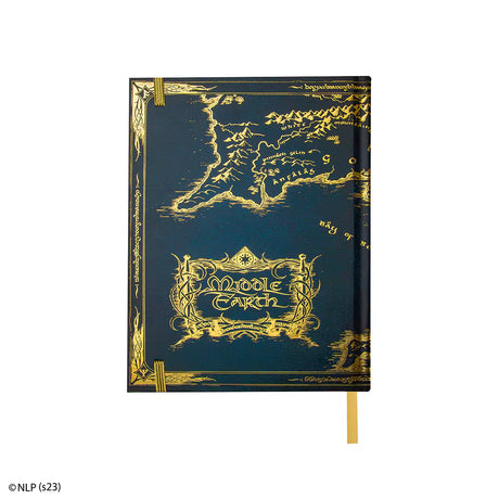 Hard cover notebook Middle Earth map - The Lord of the Rings