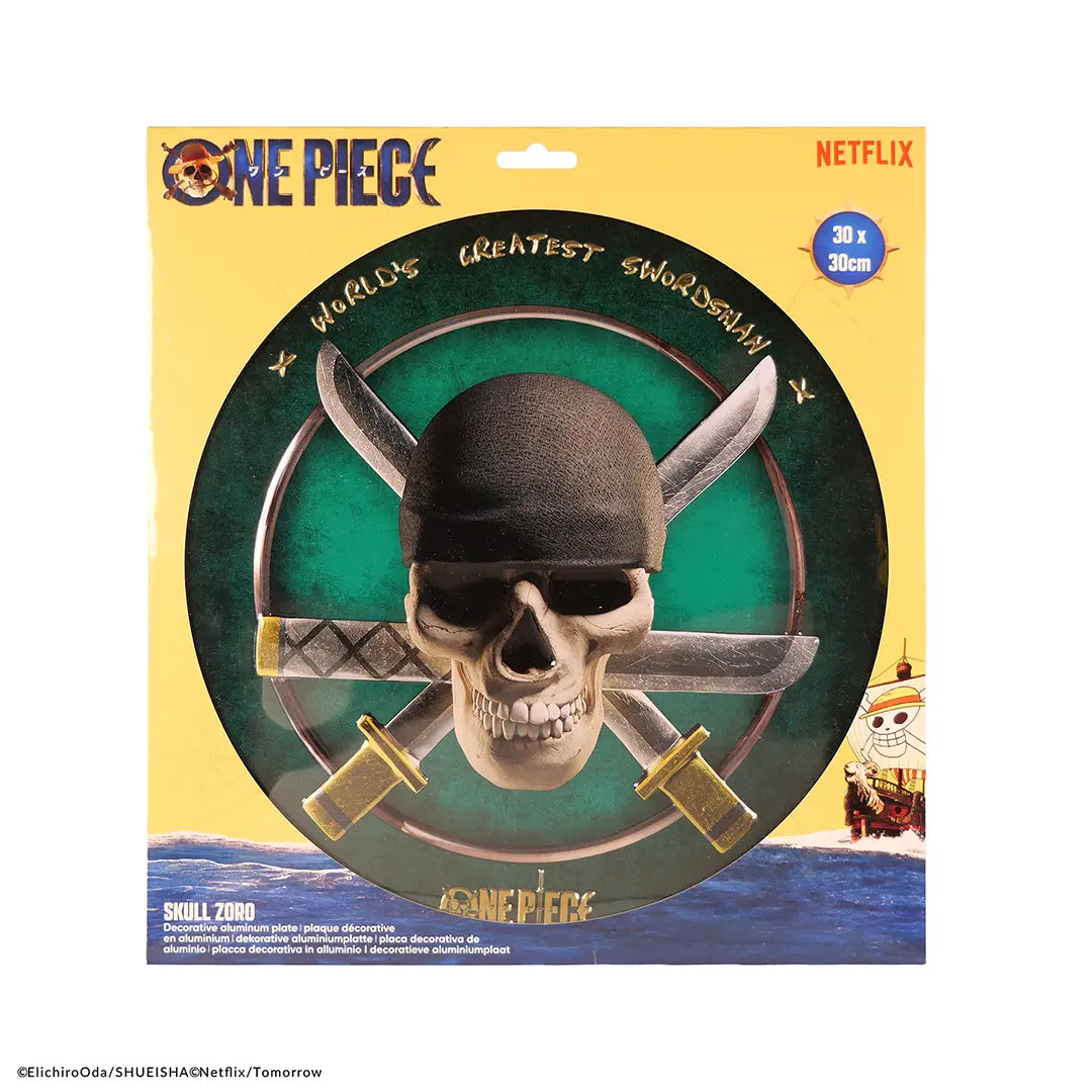 Round aluminium plate Zoro - One Piece