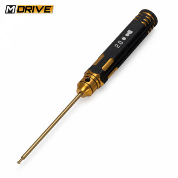 M-Drive MD23020 - Pro TiN Allen Wrench Ball Hex Tool 2.0mm