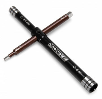 M-Drive MD50100 - Multi Glowplug Tool - Nuts: 8/5.5mm & Hex: 2.5/5mm