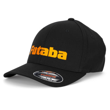 Futaba 6277-BLACK-S/M-FUTABA - Futaba Cap Flexfit Black/Orange S/M