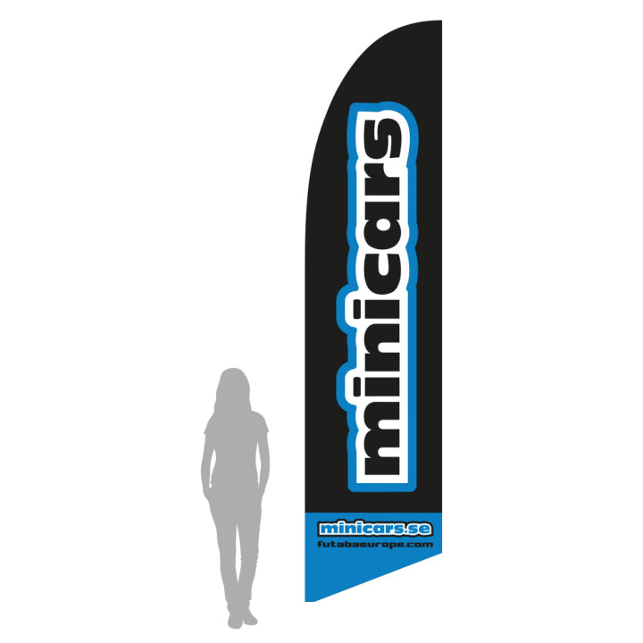 Beach Flag Minicars - L 410cm