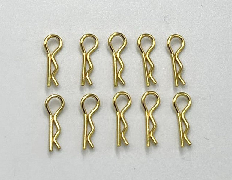 Marka Racing Body Clips 1/28 Gold (10Pcs)