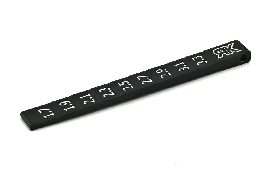Marka 1:28 Mini-Z Car Ride Height Gauge 1.6 to 3.4 mm
