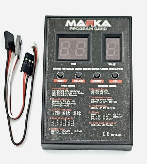 Marka Racing 1:28 ESC Program Card (for MZR-ESC-V1)