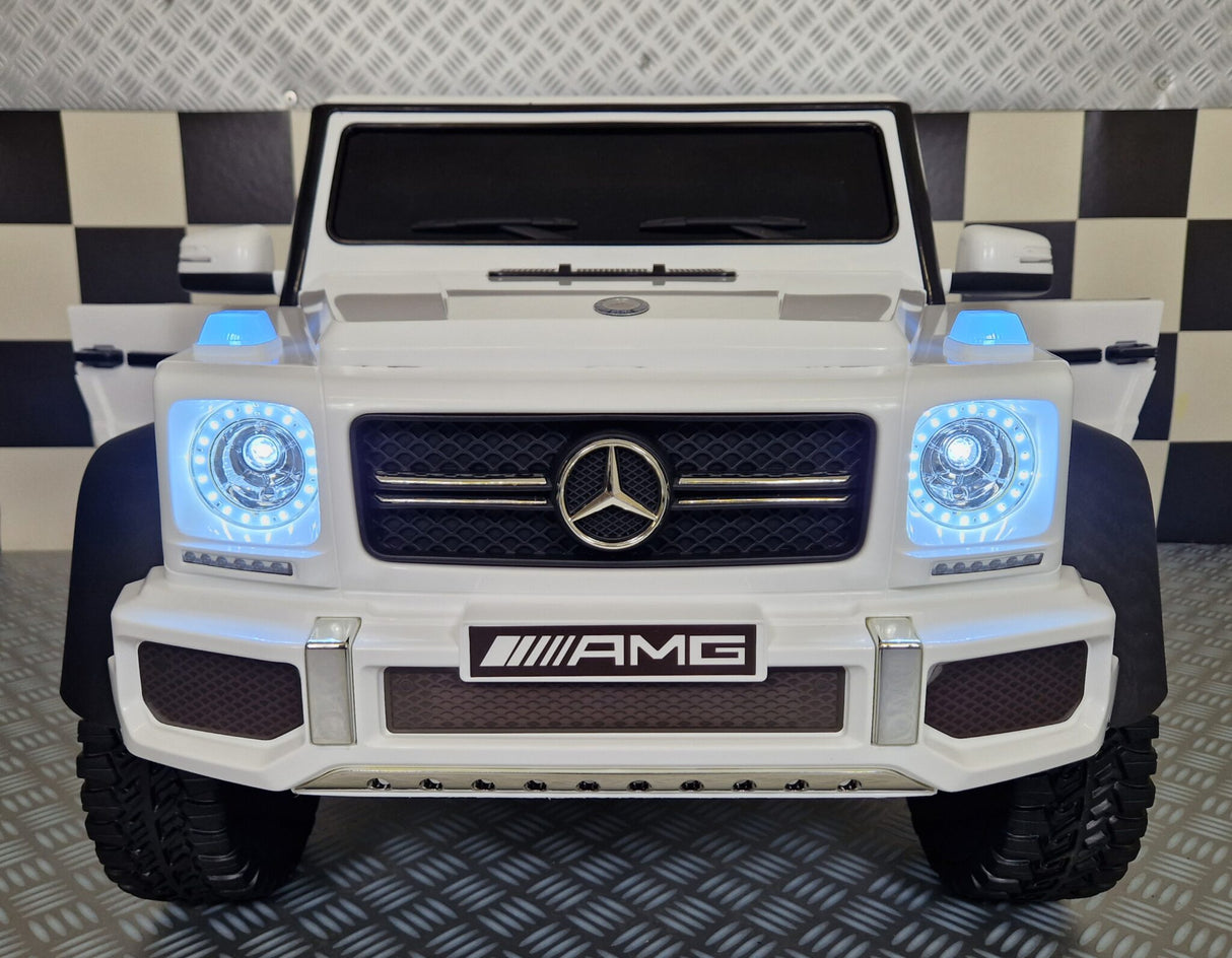 Children's car Mercedes G63 6x6 AMG 1 person white