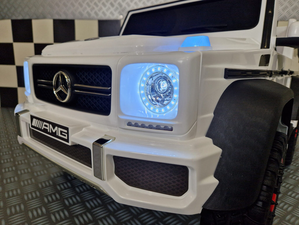 Children's car Mercedes G63 6x6 AMG 1 person white