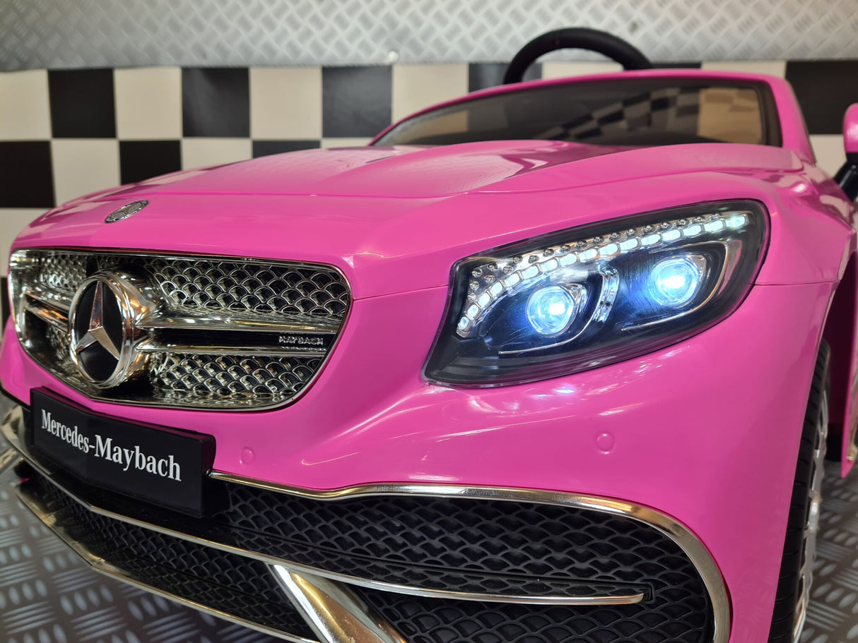 Elektrisk børnebil Mercedes Maybach S650 pink 12 volt
