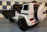 Mercedes G63 children's car 12V white with soft start 1 person