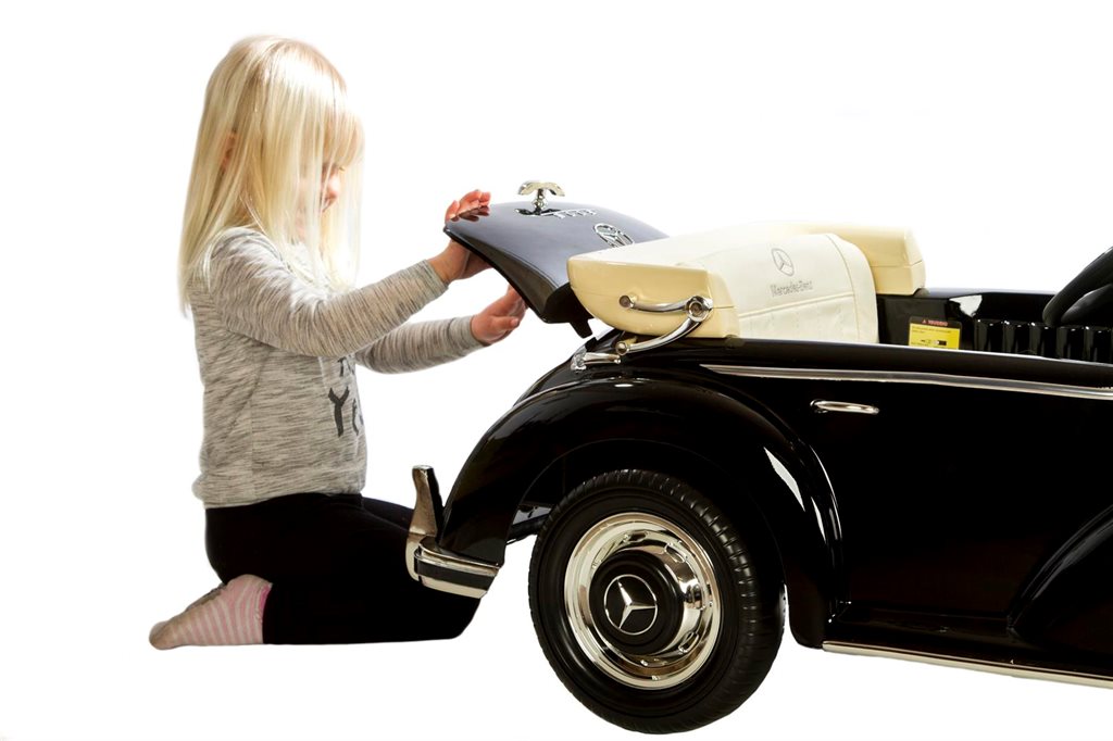 Mercedes 300S Elbil til Børn, Sort, 2x12V