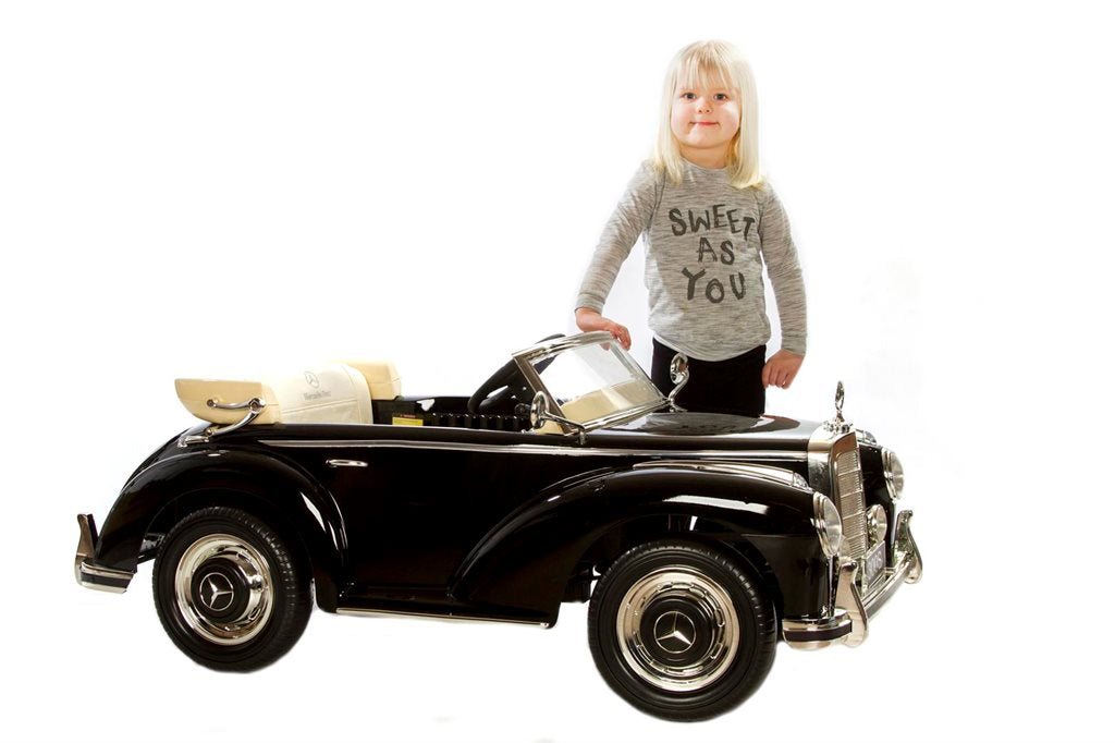 Mercedes 300S Elbil til Børn, Sort, 2x12V